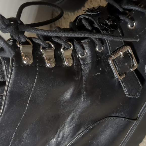 Unionbay Black Combat Booties in Black - Picture 3 of 13